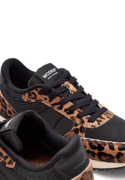 Woden - Ronja Trainer - Cowhair Leopard/Black