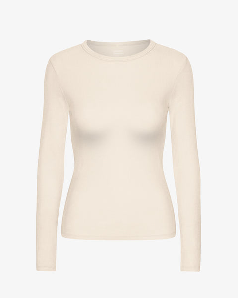Colorful Standard - LS Rib Tee - Ivory White