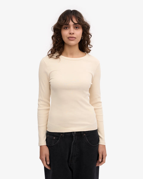 Colorful Standard - LS Rib Tee - Ivory White