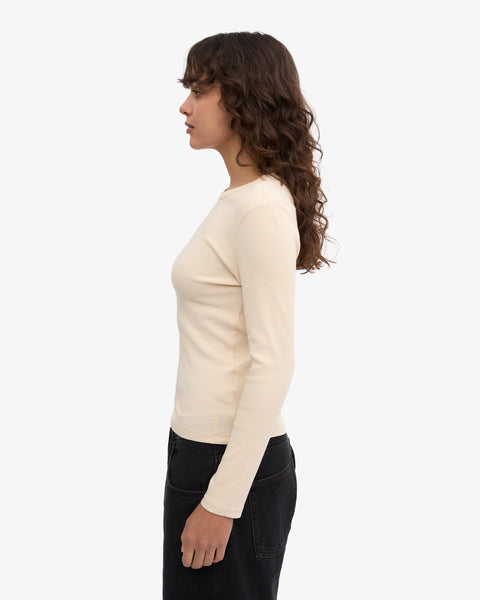 Colorful Standard - LS Rib Tee - Ivory White
