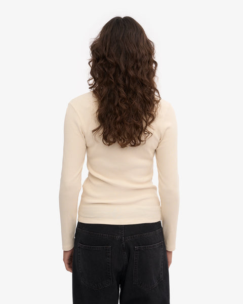Colorful Standard - LS Rib Tee - Ivory White