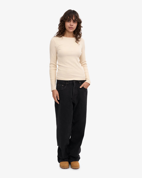 Colorful Standard - LS Rib Tee - Ivory White
