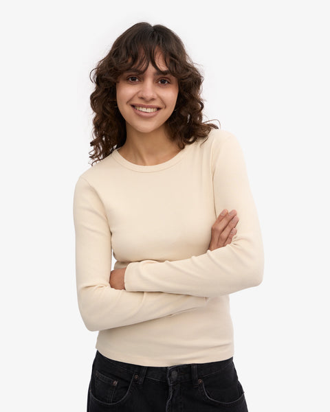 Colorful Standard - LS Rib Tee - Ivory White
