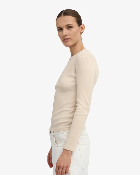 Colorful Standard - LS Rib Tee - Ivory White