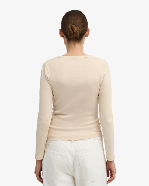Colorful Standard - LS Rib Tee - Ivory White