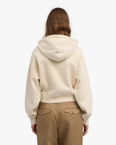 Colorful Standard - Crop Zip Hoody - Ivory White