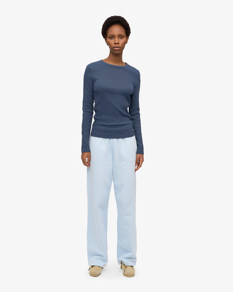 Colorful Standard LS Rib Top - Petrol Blue