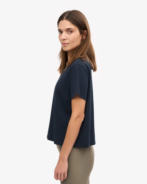 Colorful Standard Boxy Fit Organic Tee - Navy