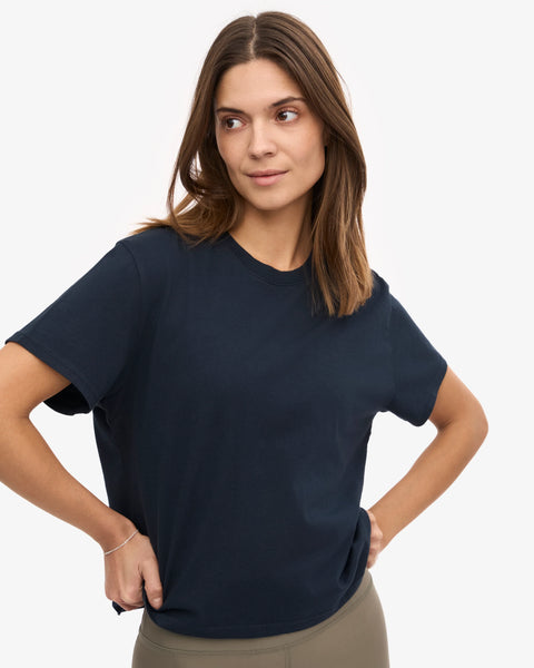Colorful Standard Boxy Fit Organic Tee - Navy