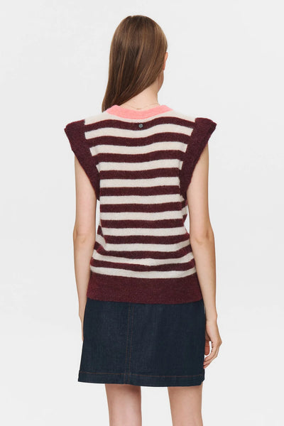 Numph  - Nuciara Riette Stripe Vest - Winetasting