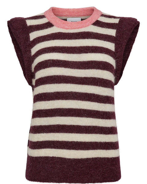 Numph  - Nuciara Riette Stripe Vest - Winetasting
