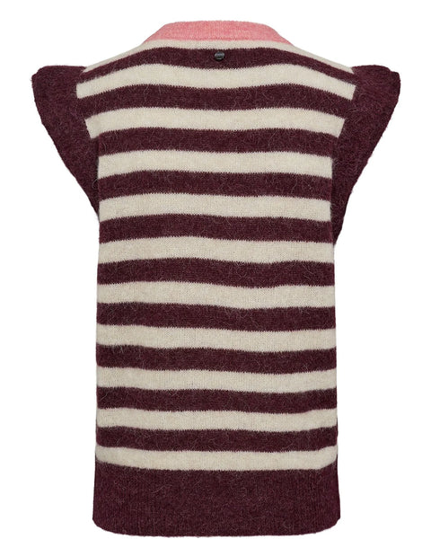 Numph  - Nuciara Riette Stripe Vest - Winetasting