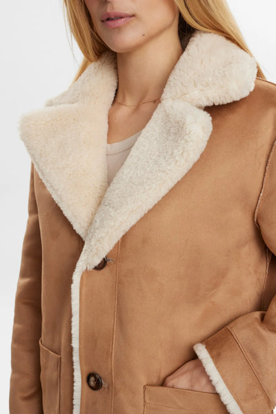 Numph - Nuelliot Reversible Coat - Cognac