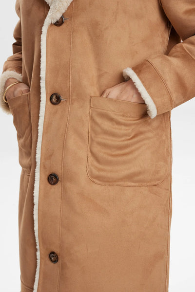 Numph - Nuelliot Reversible Coat - Cognac