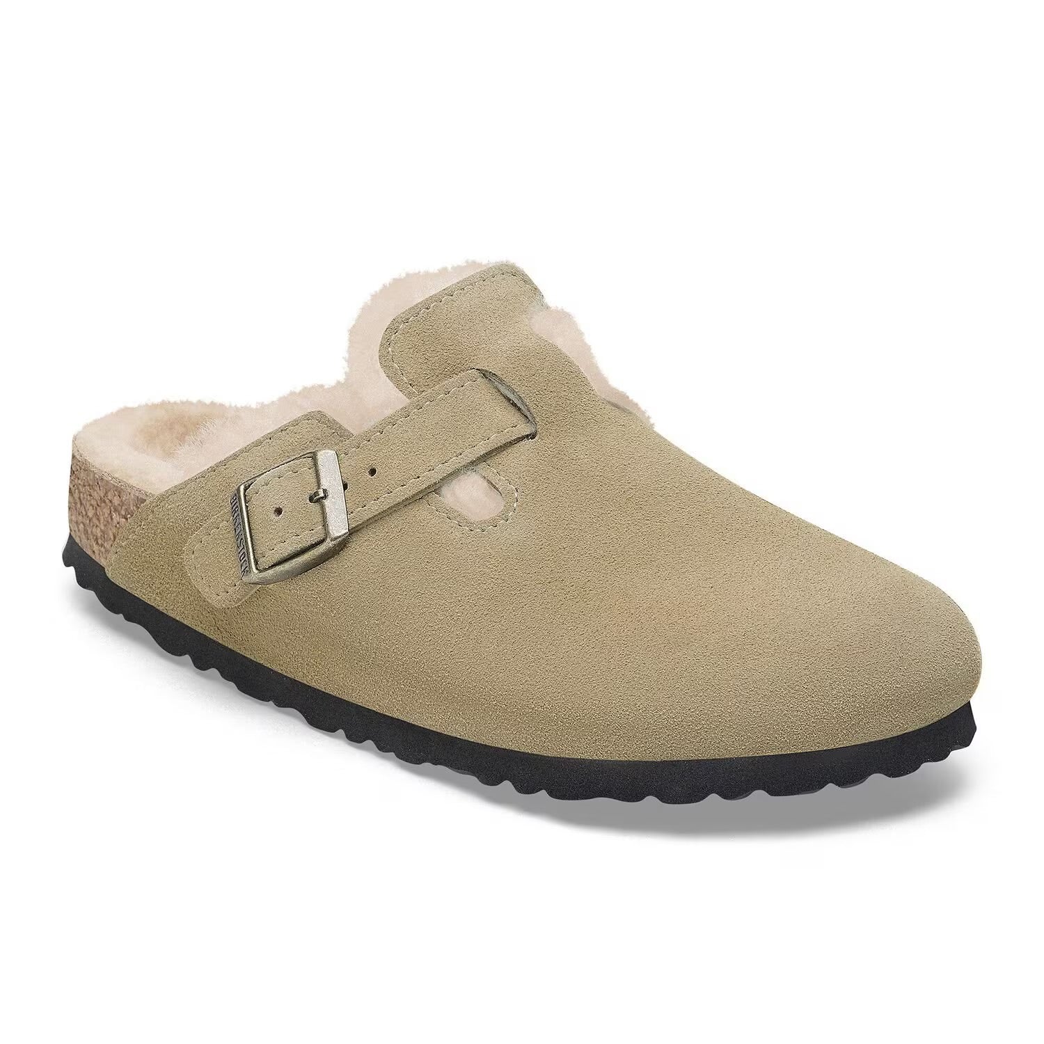 Birkenstock - Boston Shearling Taupe - Narrow Fit