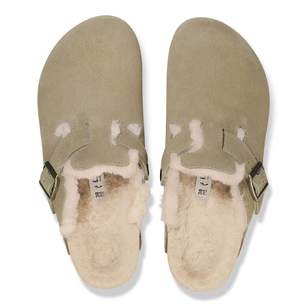 Birkenstock - Boston Shearling Taupe - Narrow Fit