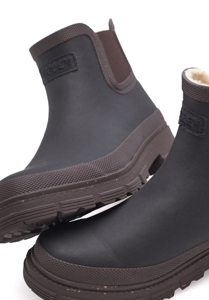Woden - Liv Warm Waterproof Boot - Black/Chocolate