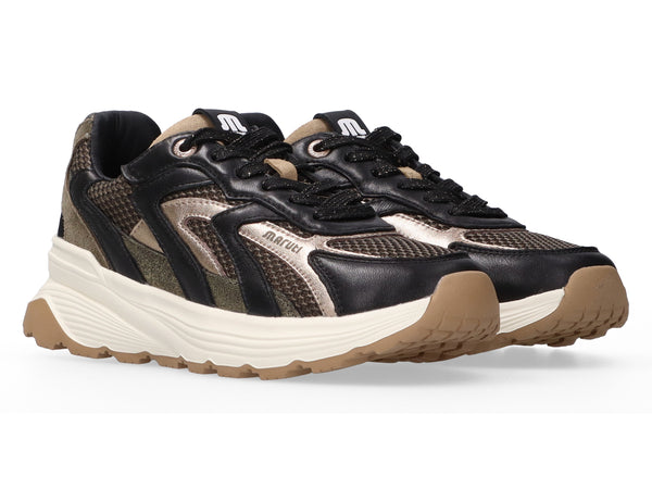 Maruti Footwear - Dora Trainer - Black/Bronze/Green