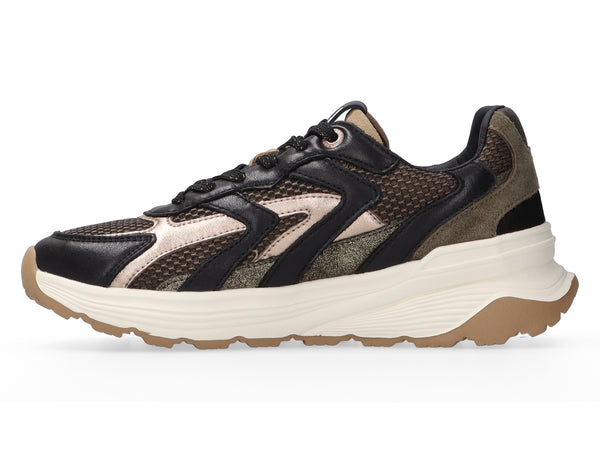 Maruti Footwear - Dora Trainer - Black/Bronze/Green