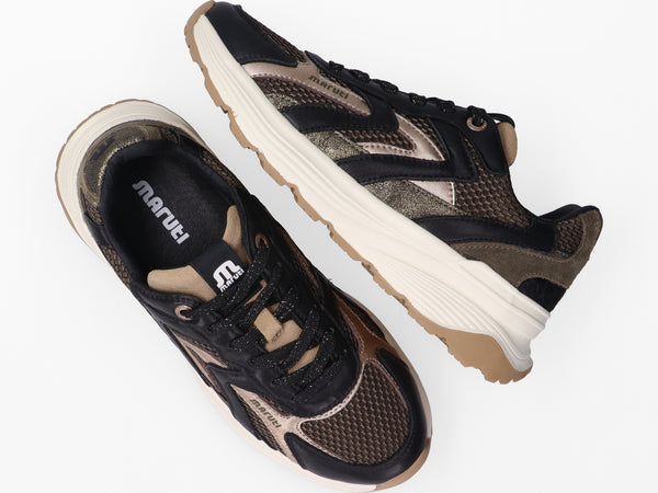 Maruti Footwear - Dora Trainer - Black/Bronze/Green