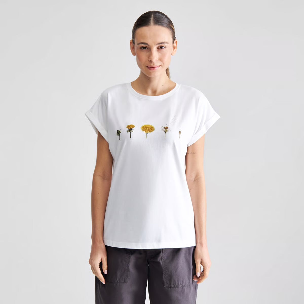 Dedicated - Visby Dandelion Cycles Tee - White