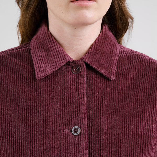 Dedicated - Stiby Cord Jacket - Fig Red