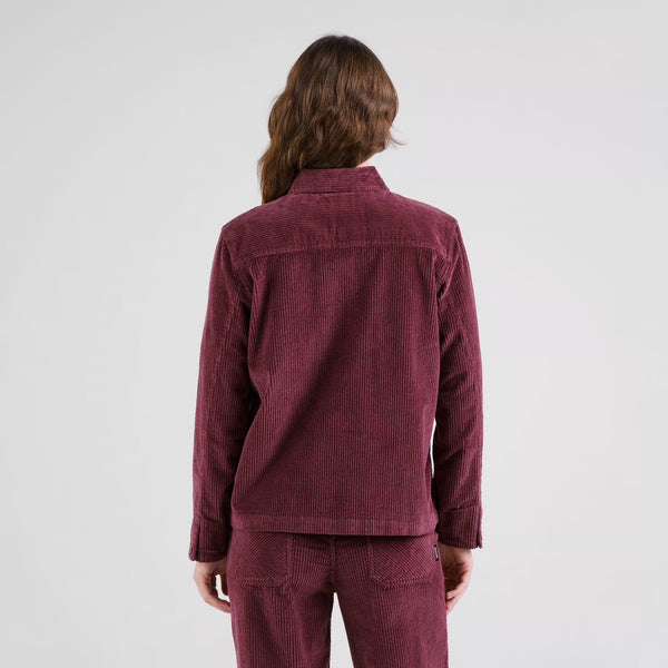 Dedicated - Stiby Cord Jacket - Fig Red