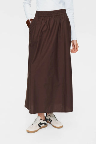 Numph - Nujuny Long Skirt - Black Coffee