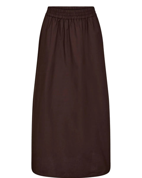 Numph - Nujuny Long Skirt - Black Coffee