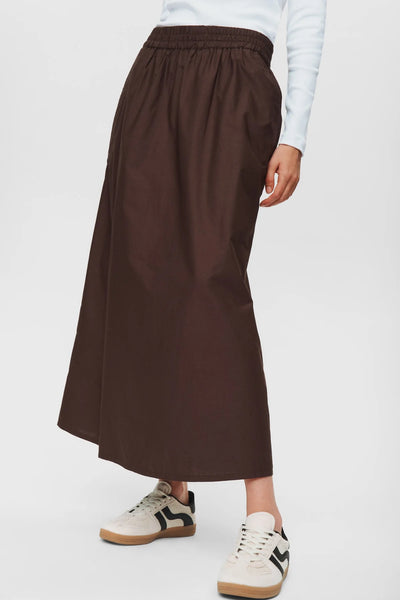 Numph - Nujuny Long Skirt - Black Coffee