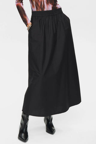 Numph - Nujuny Long Skirt - Caviar