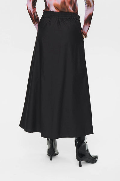 Numph - Nujuny Long Skirt - Caviar