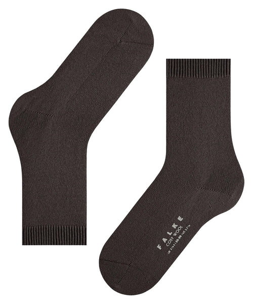 Falke - Cosy Wool Socks - Dark Brown
