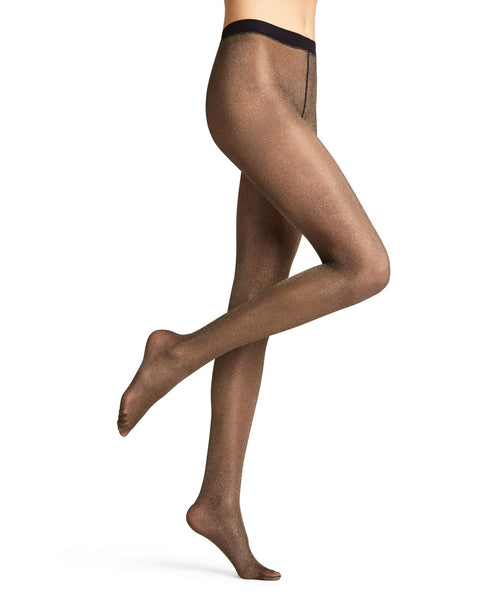 Falke - Glitter Tights - Gold/Black