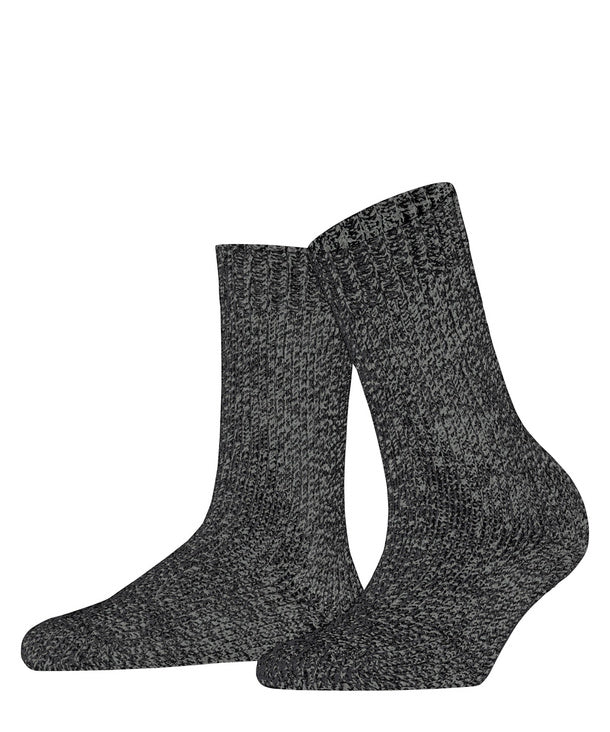 Falke - Marble Cloud Sock - Black