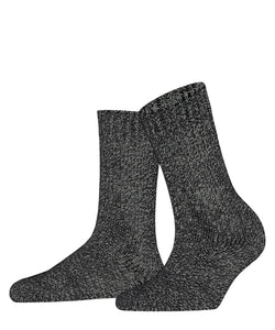 Falke - Marble Cloud Sock - Black