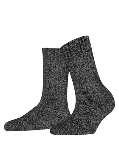 Falke - Marble Cloud Sock - Black
