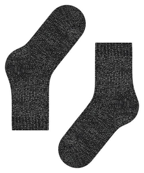 Falke - Marble Cloud Sock - Black