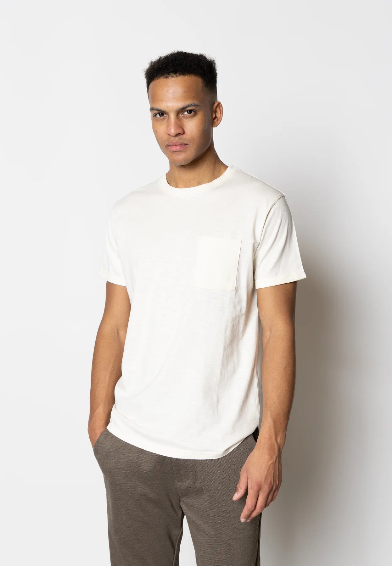 Clean Cut Copenhagen Kolding Tee - Ecru