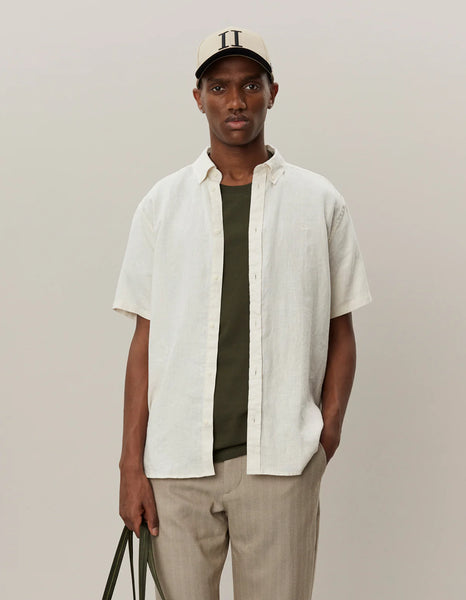 Les Deux Kris S/S Linen Shirt - Ivory