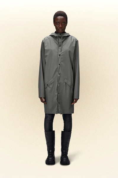 Rains  Long Jacket - Grey