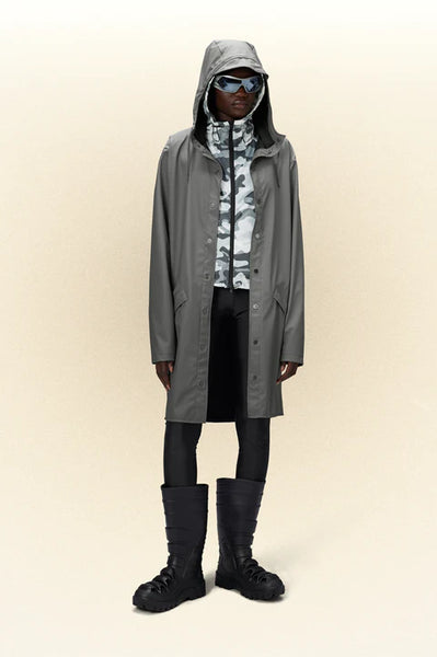 Rains  Long Jacket - Grey