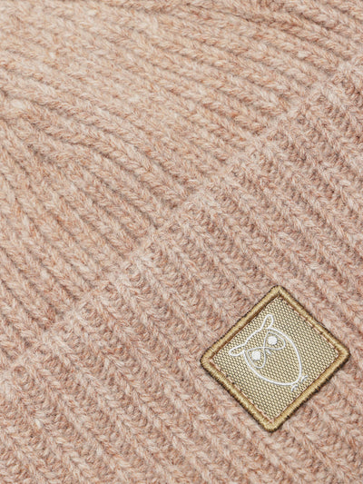 Knowlege Cotton Apparel Merino RWS Beanie - Kelp Melange