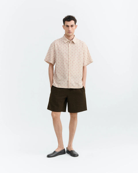 Thinking Mu Oversized Kurtis Plaid Lattice Shirt - Multi