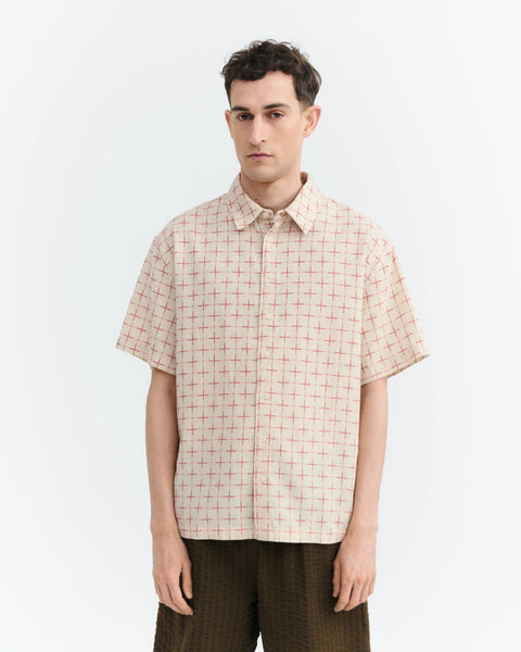 Thinking Mu Oversized Kurtis Plaid Lattice Shirt - Multi