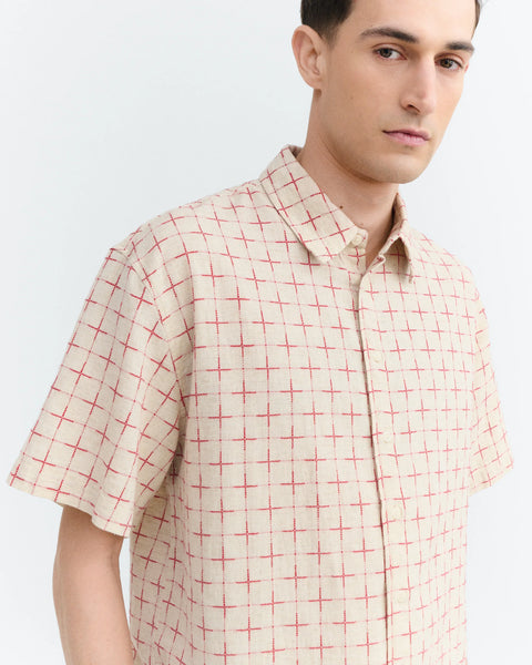 Thinking Mu Oversized Kurtis Plaid Lattice Shirt - Multi