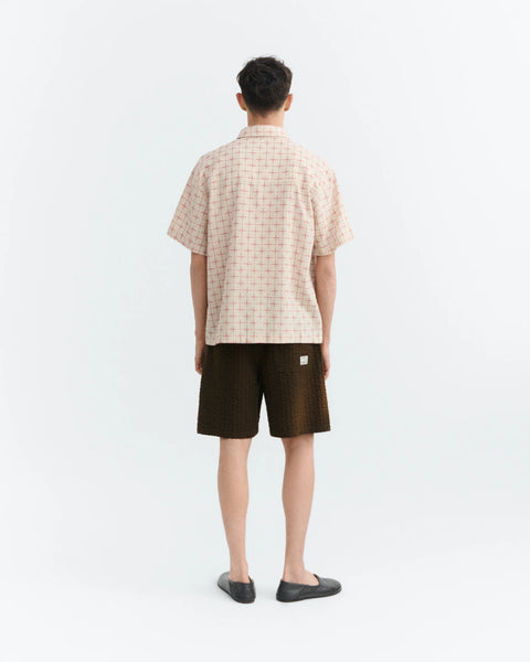Thinking Mu Oversized Kurtis Plaid Lattice Shirt - Multi