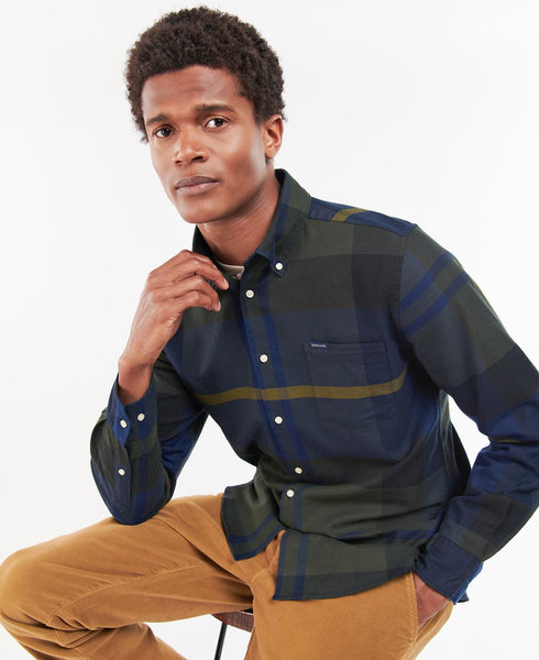 Barbour Dunoon Tailored Shirt - Olive Night