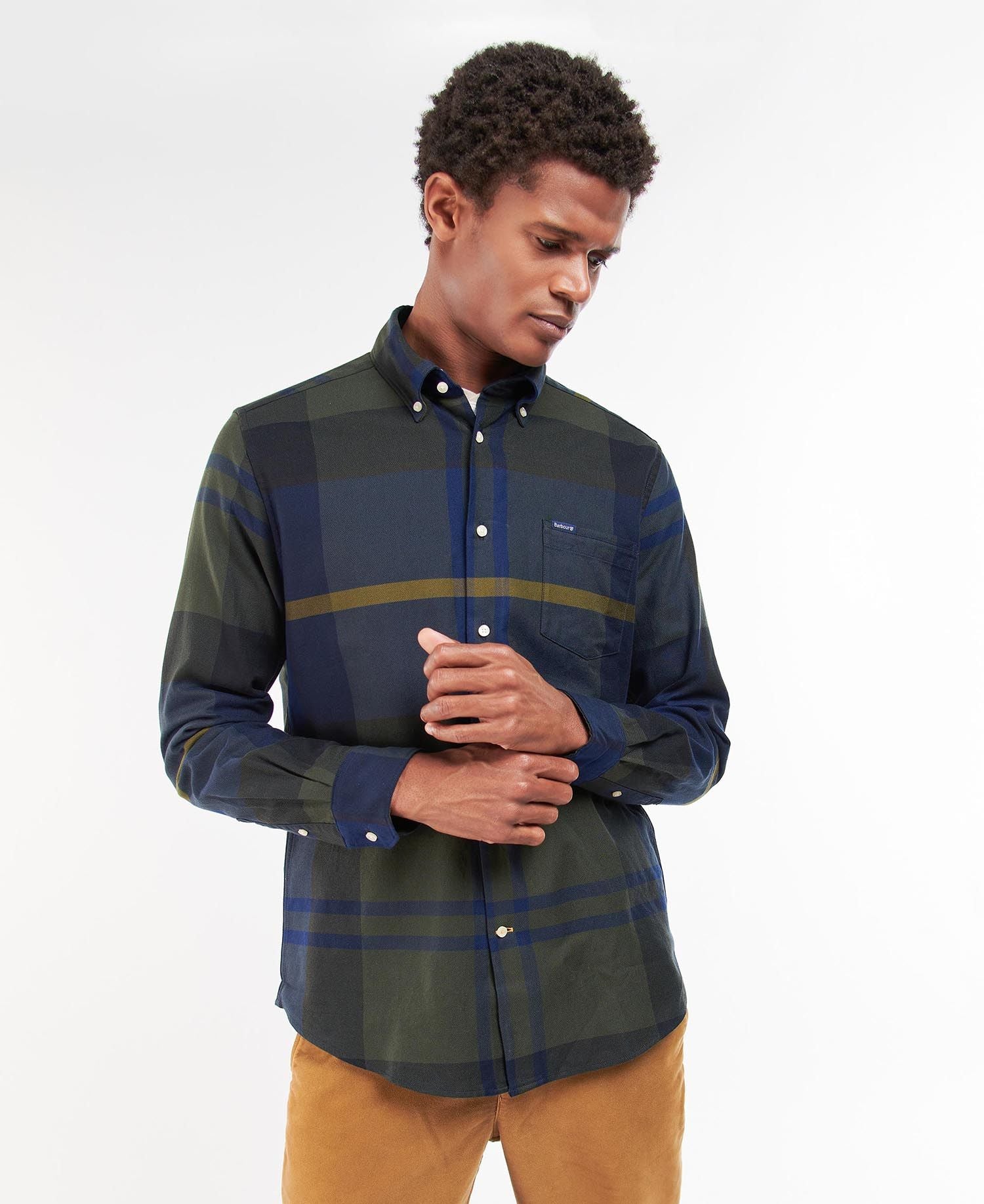 Barbour Dunoon Tailored Shirt - Olive Night