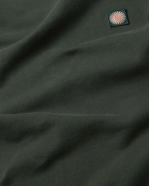Thinking Mu Sol Contrast Leon Sweatshirt - Bottle Green